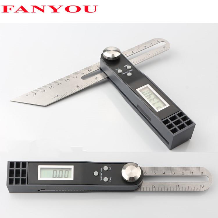 凡莜 数显角度尺活动滑动T型量角器尺 角度仪 水平尺 倾角仪 卡尺