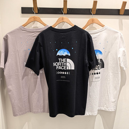 2025春夏TheNorthFace北面户外透气纯棉印花短袖T恤男女同款8D83