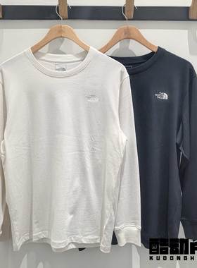 25秋冬TheNorthFace北面户外运动透气舒适纯棉套头长袖T恤男8GU6