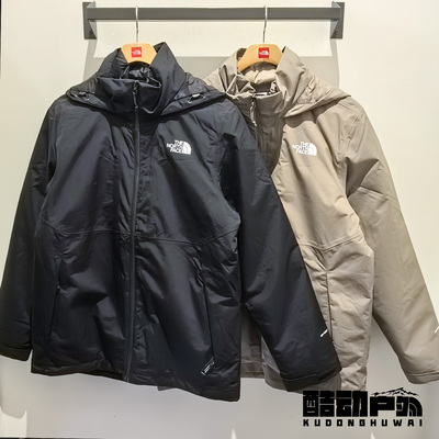 25秋冬TheNorthFace北面户外防水羽绒内胆三合一硬壳冲锋衣男88RK