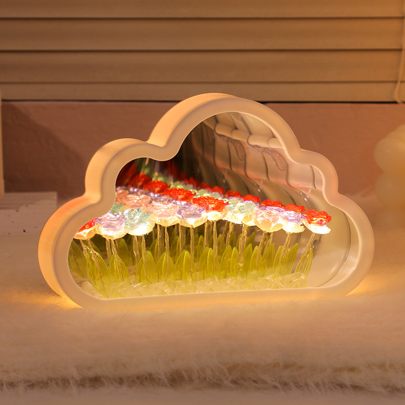 云朵郁金香小夜灯diy手工