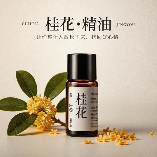 青山月桂花纯天然香薰精油放松