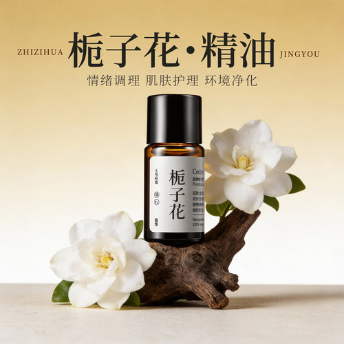 青山月白栀子花香薰精油情绪调理