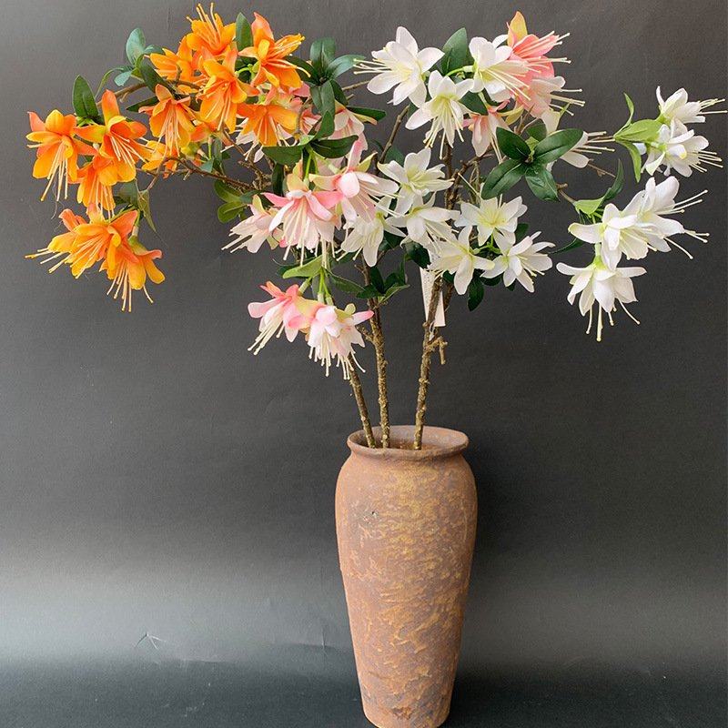 3叉倒挂金钟家居客厅摆件仿真吊钟花酒店样板间装饰杜鹃花超逼真