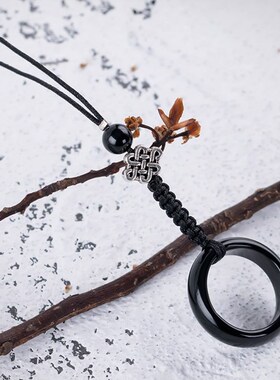 原创中国风手机挂绳短款复古指环