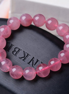粉水晶手链DIY女款礼物马粉水晶