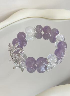 【留连戏蝶】天然紫水晶超仙蝴蝶