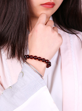 天然琥珀手链血珀圆珠单圈手链DI