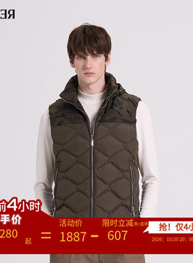 RARE新款连帽羽绒马甲短款保暖
