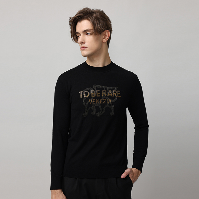 威雅长袖毛衫RARE圆领