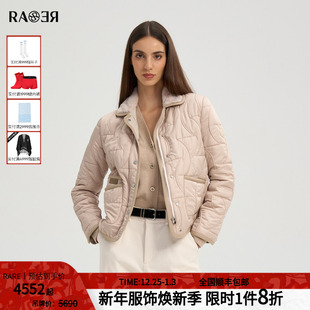 卡其色夹克女士宽松翻领棉服外套 2025秋冬新款 情侣款 RARE威雅女装