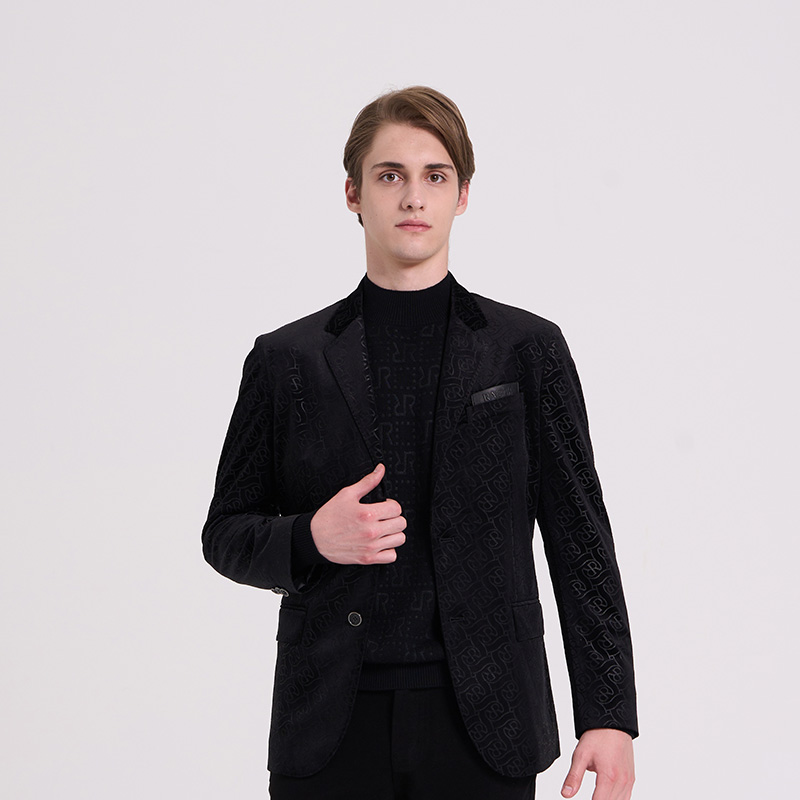RARE威雅男满版双R丝绒单西服