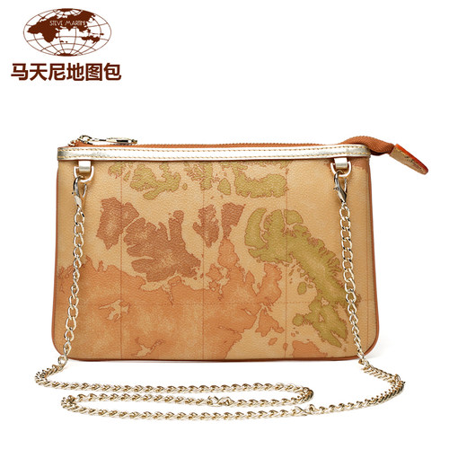 地图包小方包女包链条轻奢欧美