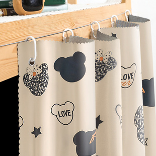 强遮光学生宿舍床帘寝室遮光加厚布帘床幔上下铺上铺男Y下铺女窗