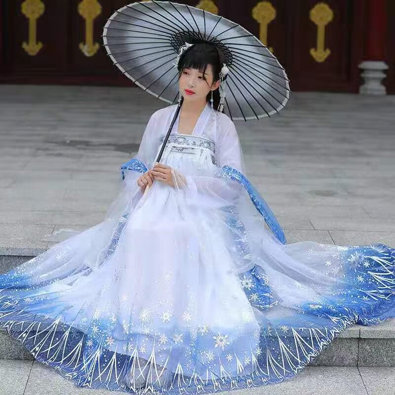 汉服女学生古装汉服全套古装仙气古风古装正版沧海赋古装衣服超仙
