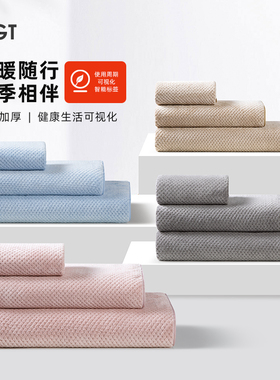 日本GGT雪花绒浴巾加大男女家用比全棉纯棉吸水速干不掉毛厚毛巾