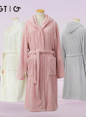 日本GGT浴袍吸水毛巾料情侣男女四季通用浴衣睡袍长款速干夏浴巾