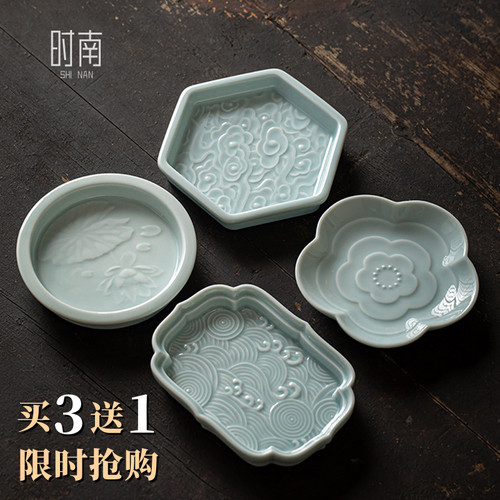 时南否陶瓷中式茶点盘果盘高颜值