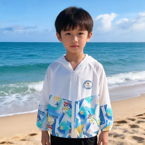 儿童奥特超人防晒衣男童防晒服宝宝外套夏季轻薄冰丝透气凉感薄款