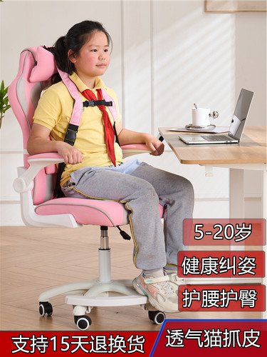 中小学生纠正坐姿专用学习椅，儿童椅，家庭椅，写字椅，人体工学