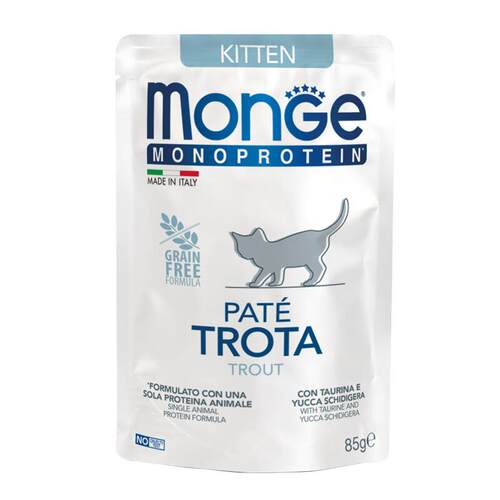 梦吉(MONGE)主食猫餐包85g 意大利进口单一蛋白系列炙烤系列湿粮