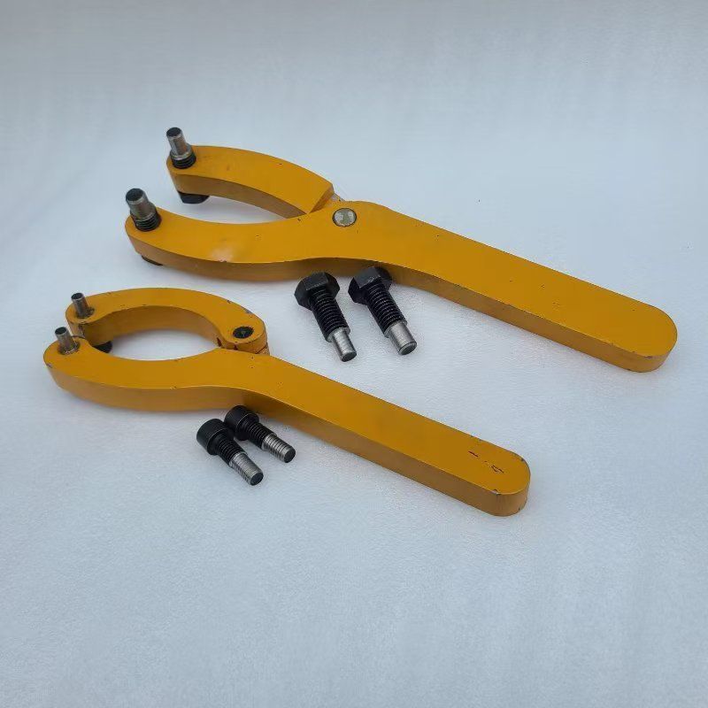 挖掘机维修换油封扳手工具拆卸液压油缸二抓专用油缸缸筒活塞扳手