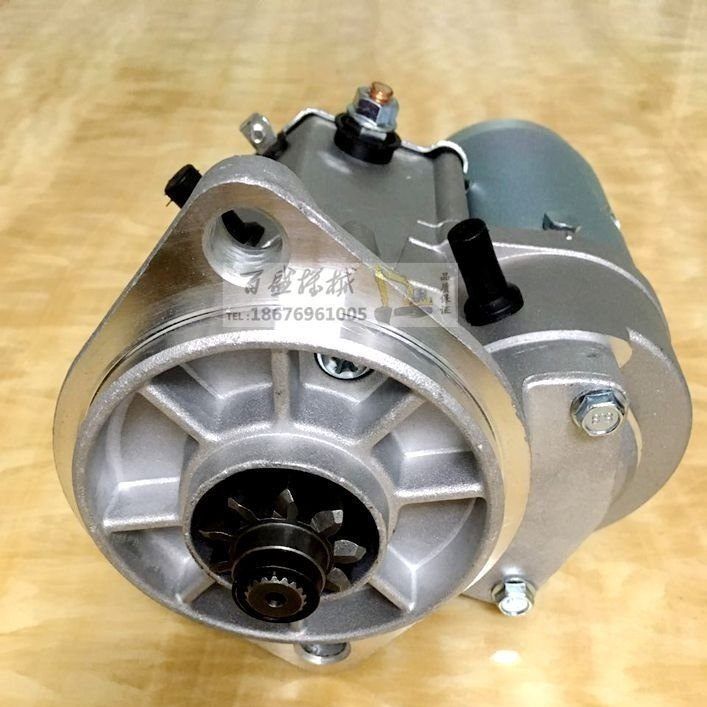 康明斯B3.3发动机12v9T启动马达2孔9齿柳工906 908徐工80勾机挖机