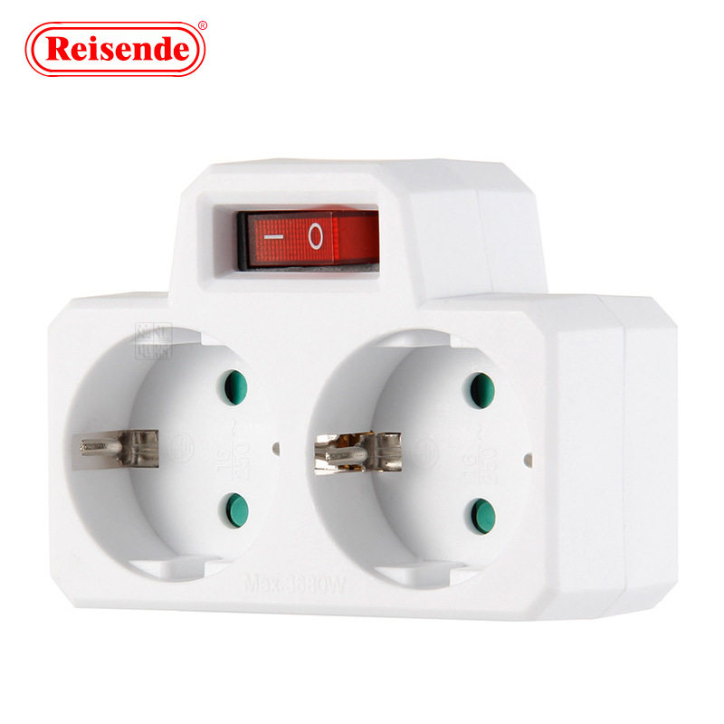 欧式德式转换插头欧规德标一转二