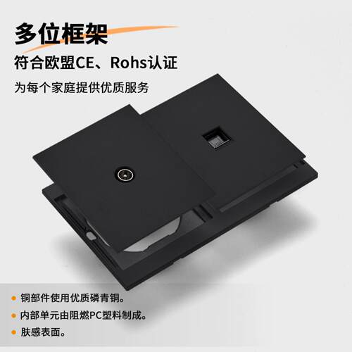 欧盟CE认证欧规插座16A阻燃PC材质多联面板欧式墙壁插座自由组合
