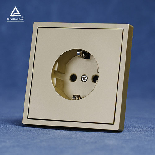 金色肤感欧规开关插座欧标Россия Розетка