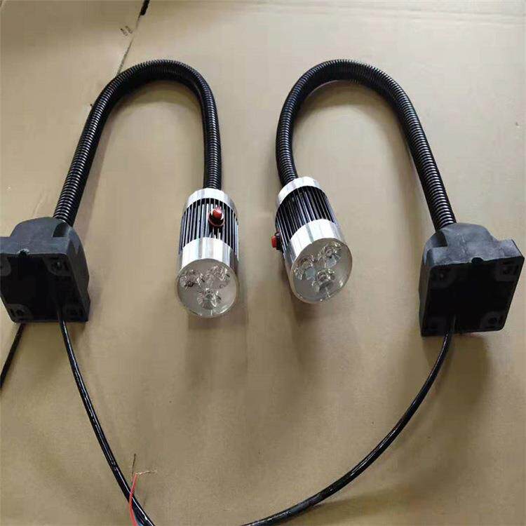 机床长臂工作灯防油防水LED黑色鹅颈24V220V磁铁工业设备照明台灯