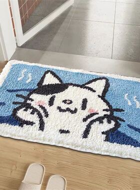 Absorbent felt bedroom entrance door mat bathroom rug carpet