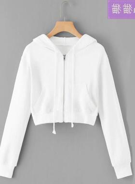 女 Crop top Hoodie Hoodies For Women Pullover Cropped Cute