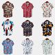 shirt floral Men 2023 sleeved short vacation print beach