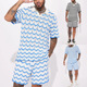 Shirt Sets Two Men Short Piece Casual Lapel Summer Sleeve