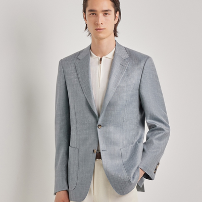 【26春夏新品】CANALI康纳利Contemporary羊毛混纺男士西装外套