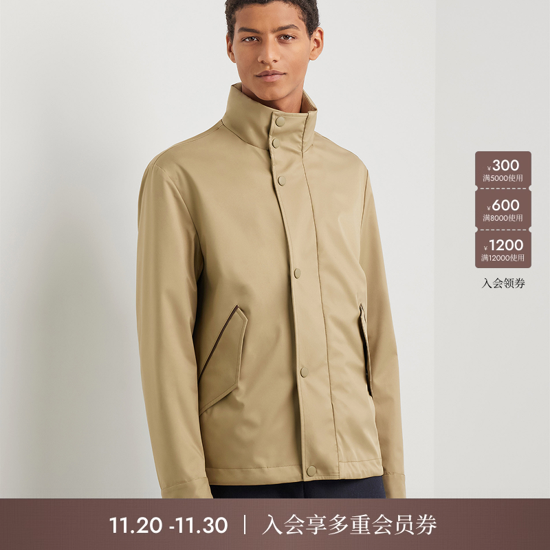 【25秋冬新品】CANALI康纳利油彩色科技面料男士防风夹克