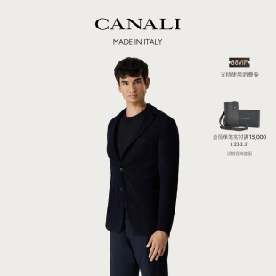 CANALI康纳利羊毛平针单排两粒扣男士 休闲外套