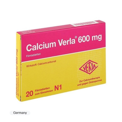 Calcium Verla 600mg补钙薄膜包衣片 20片【海外直邮】