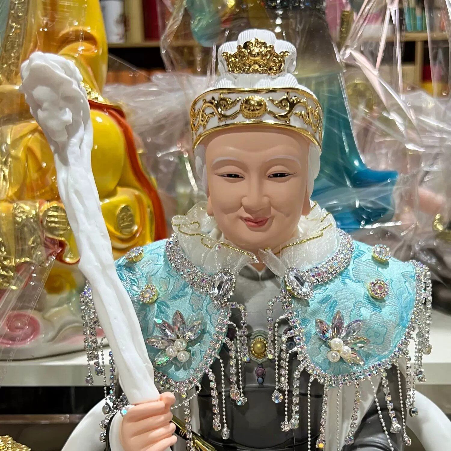 新款奶奶娘娘披肩神像仙家披肩云肩多色通用披风纯手工加厚民族风