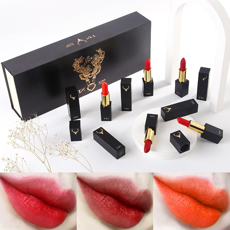 TTX一鹿有你黑金麋鹿十支口红