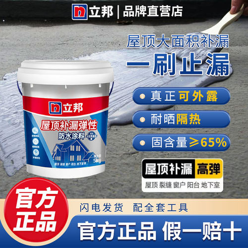 裂缝聚氨酯平房屋顶补漏防水涂料