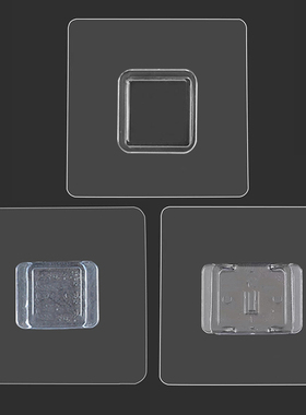 强力粘钩置物架粘贴贴片片免打孔肥皂盒透明无痕配件墙壁卡扣厨房