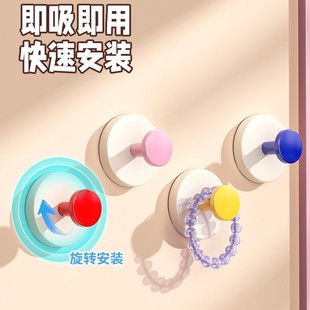 多巴胺吸盘挂钩免打孔强力承重墙壁门后钥匙帽子挂勾真空收纳粘钩