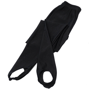 女童打底裤夏薄款白色健美裤宝宝光泽脚蹬裤舞蹈练功裤儿童踩脚裤