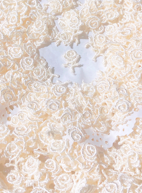 10个价宽1.2厘米橙色刺绣小玫瑰花贴可爱手工diy装饰材料服装辅料