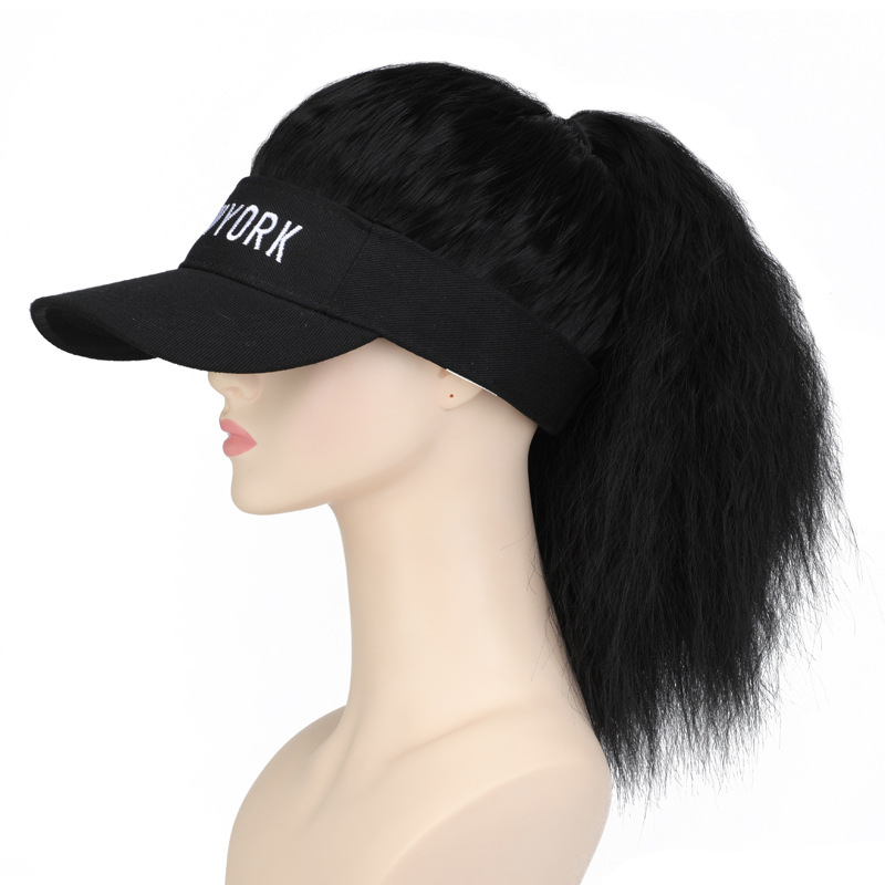 假发女玉米须长卷发连帽款