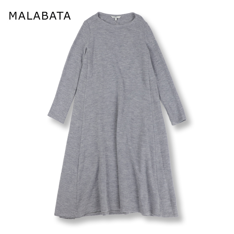 MALABATA玛拉葩塔SU系列连衣裙女秋冬新款宽松显瘦中长款纯色