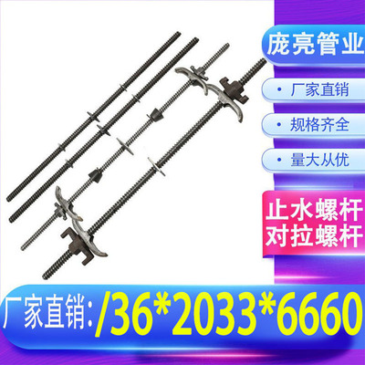 止水螺杆M12M14对拉通丝穿墙螺栓