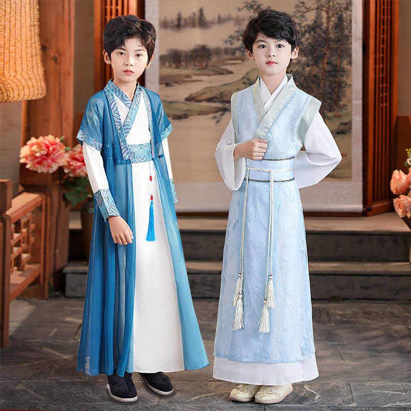 儿童汉服男童春装款古装少爷服